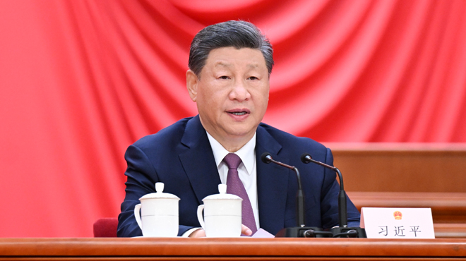 習近平在慶祝全國人民代表大會成立70周年大會上發表重要講話